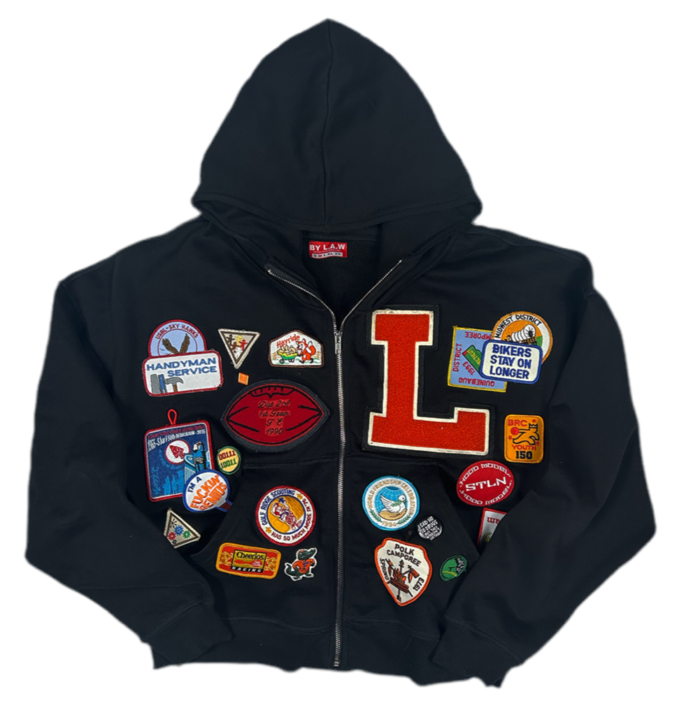 1/1 Patchwork Hoodie Sz M