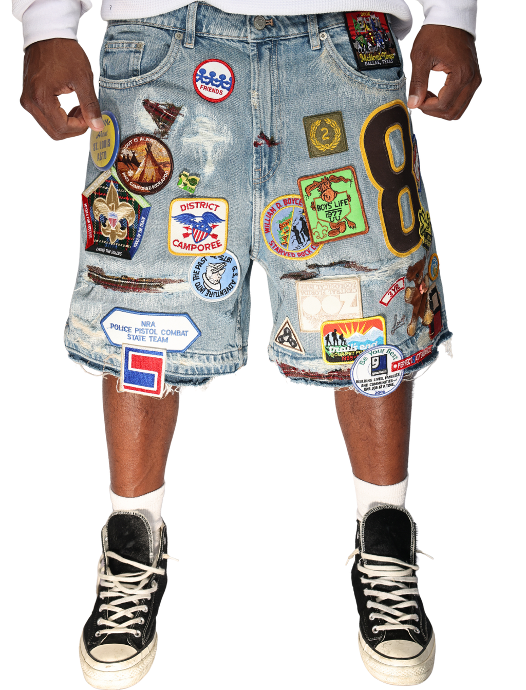 Patchwork Shorts #006 Sz 36