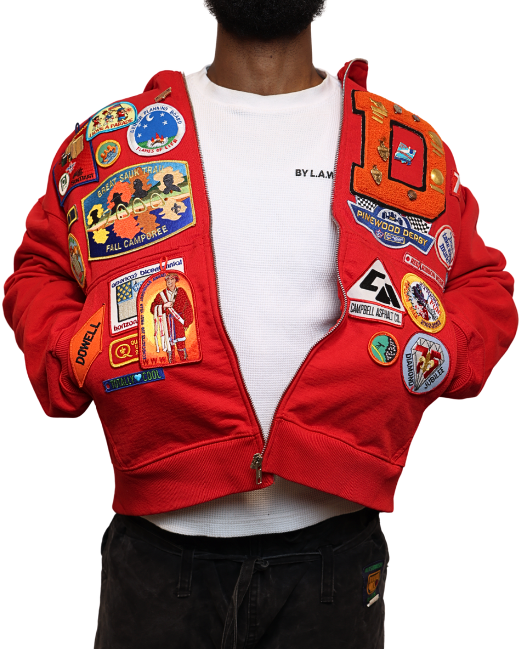 Patchwork Hoodie SZ L