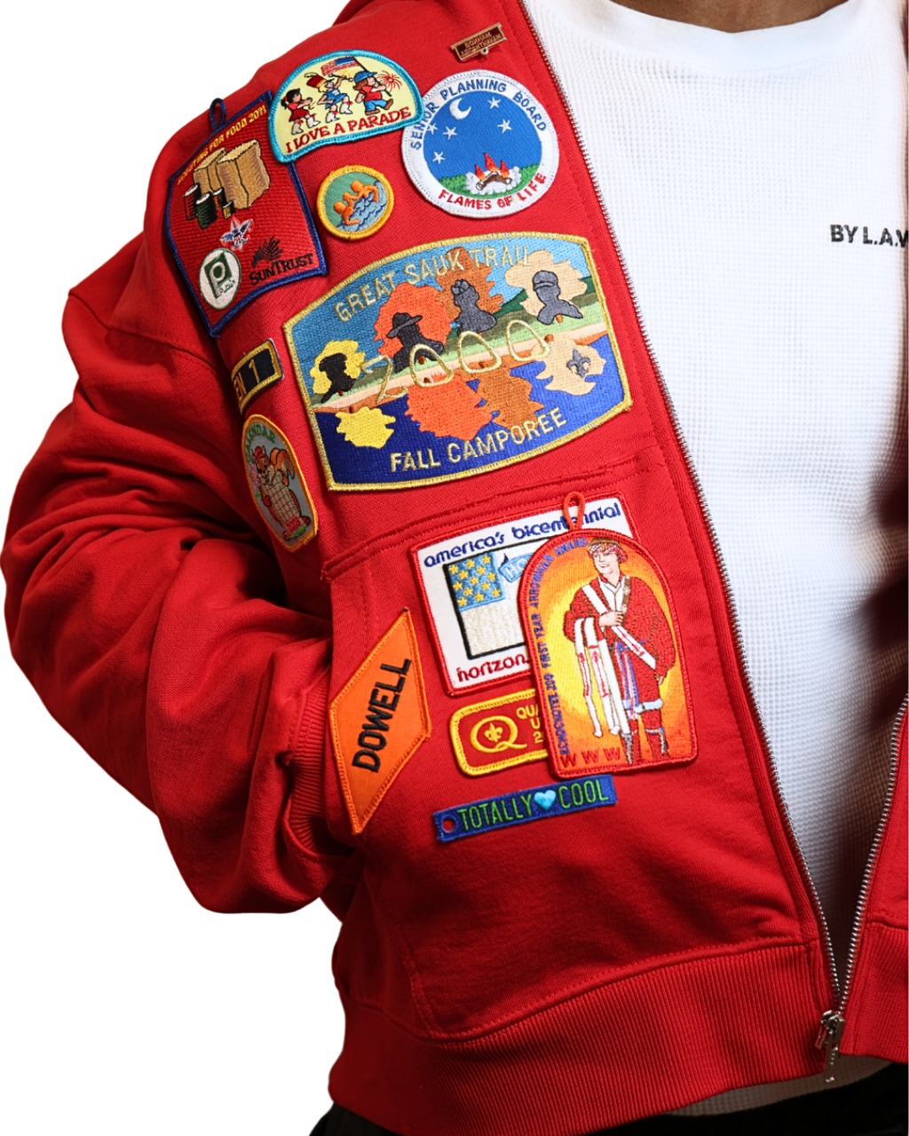 Patchwork Hoodie SZ L