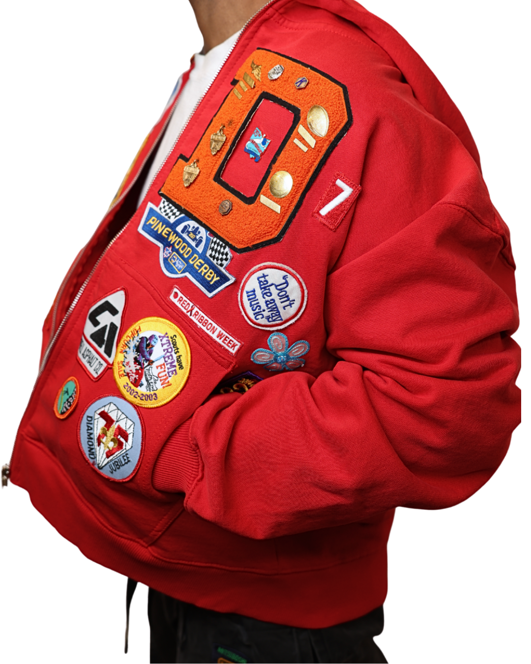 Patchwork Hoodie SZ L