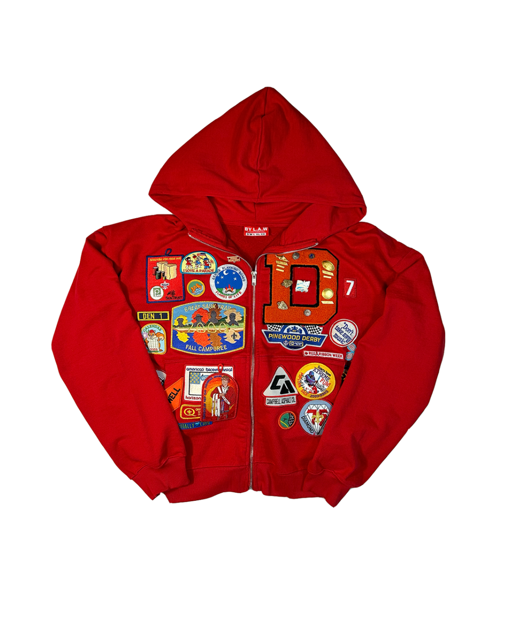 Patchwork Hoodie SZ L