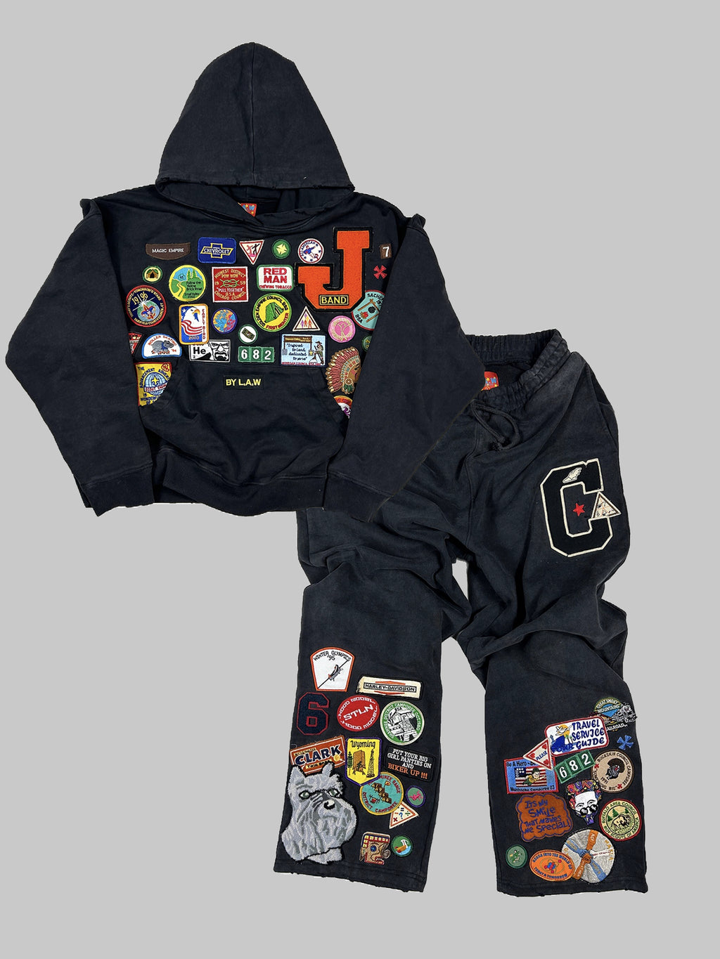 Custom Patchwork Sweatsuit