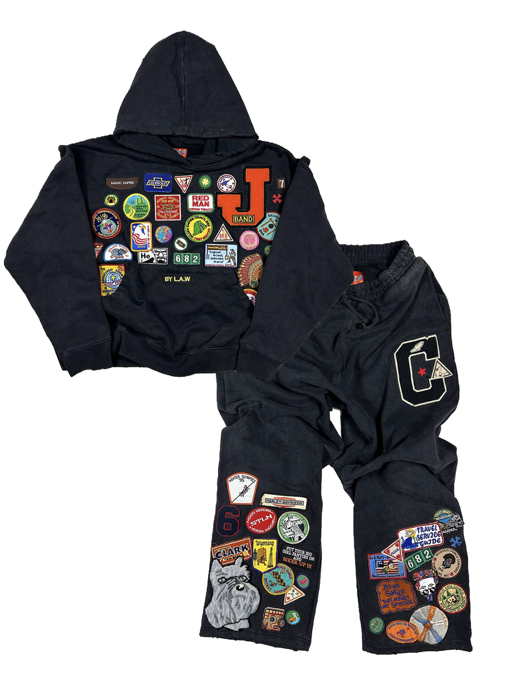 Custom Patchwork Sweatsuit