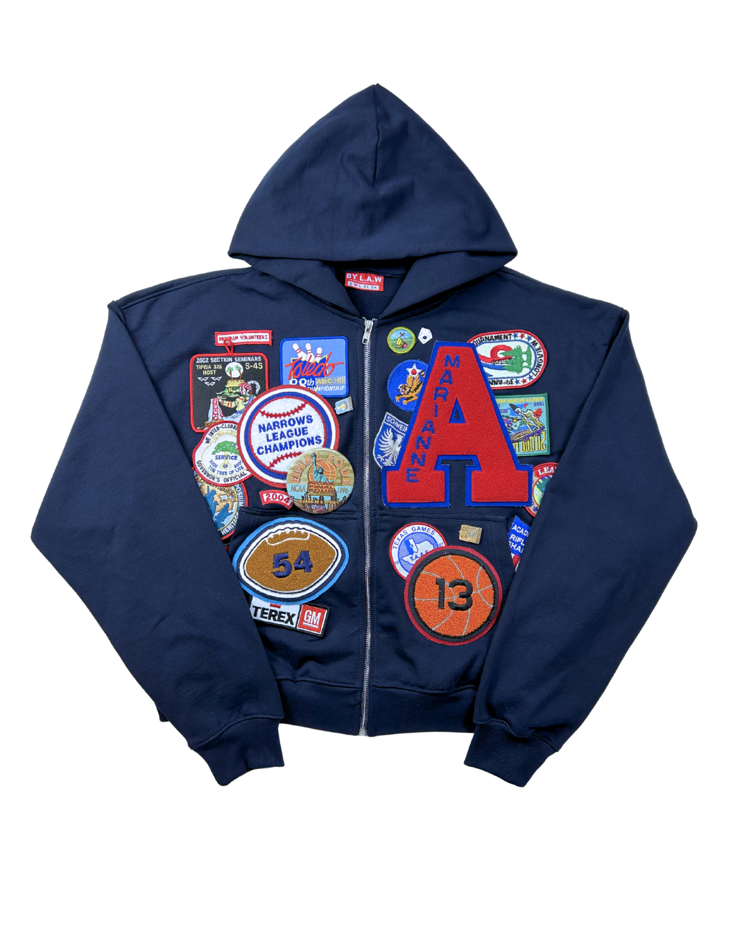 Patchwork Hoodie SZ M