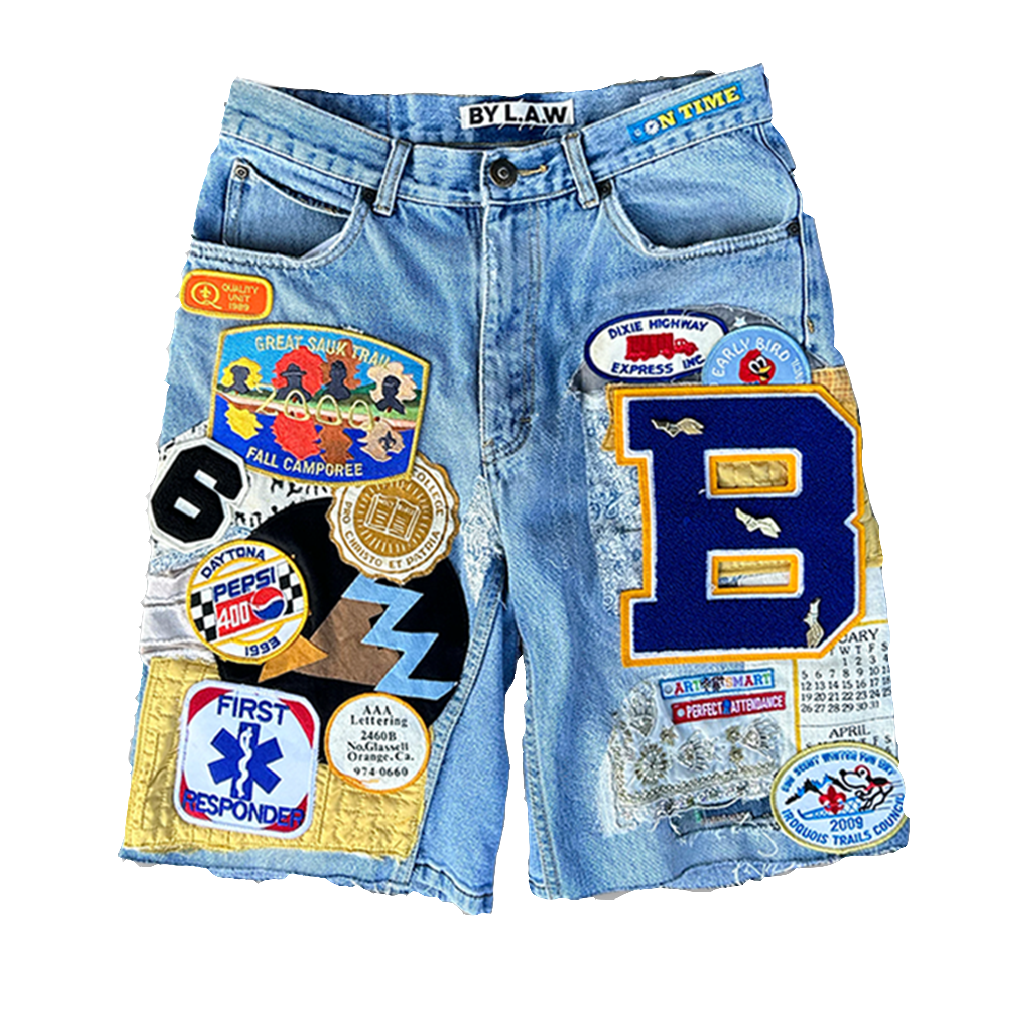 Patchwork Shorts Sz 32