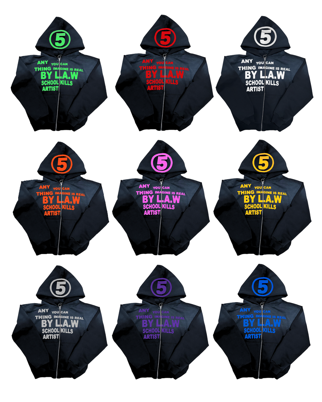 School Kills Artist Zip Up