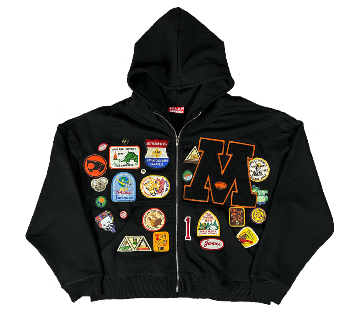 1/1 Patchwork Hoodie Sz L