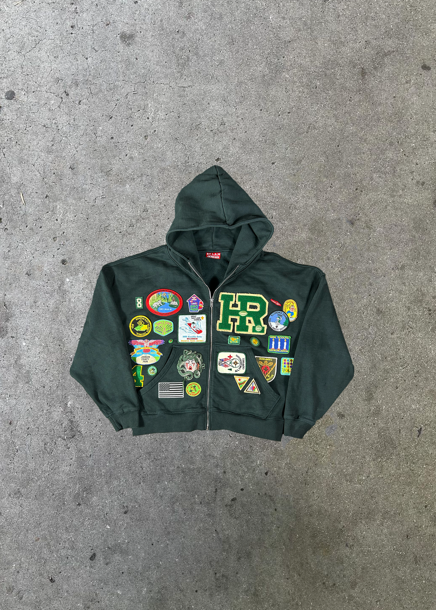 1/1 Patchwork Hoodie Sz XL