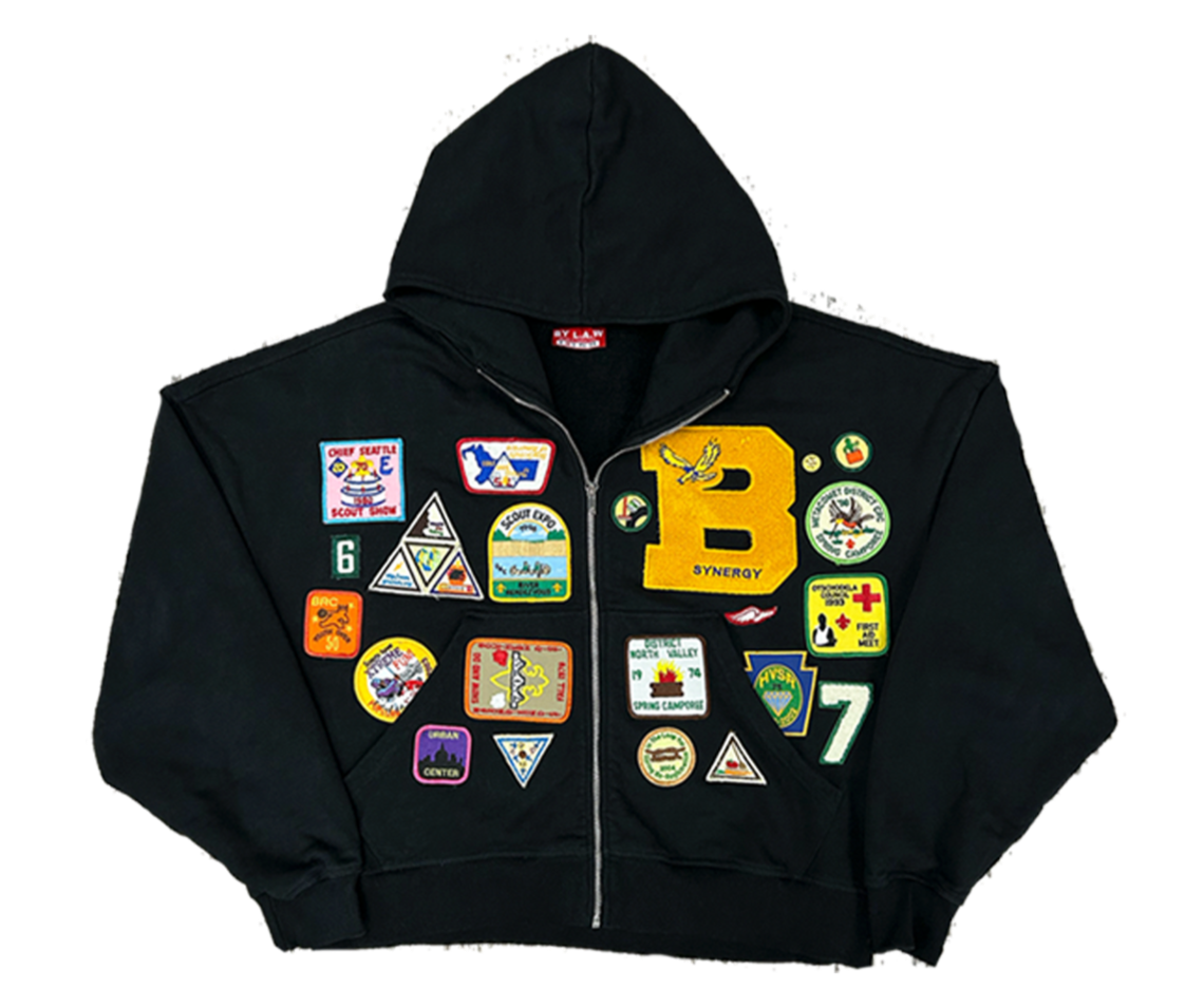 1/1 Patchwork Hoodie Sz M