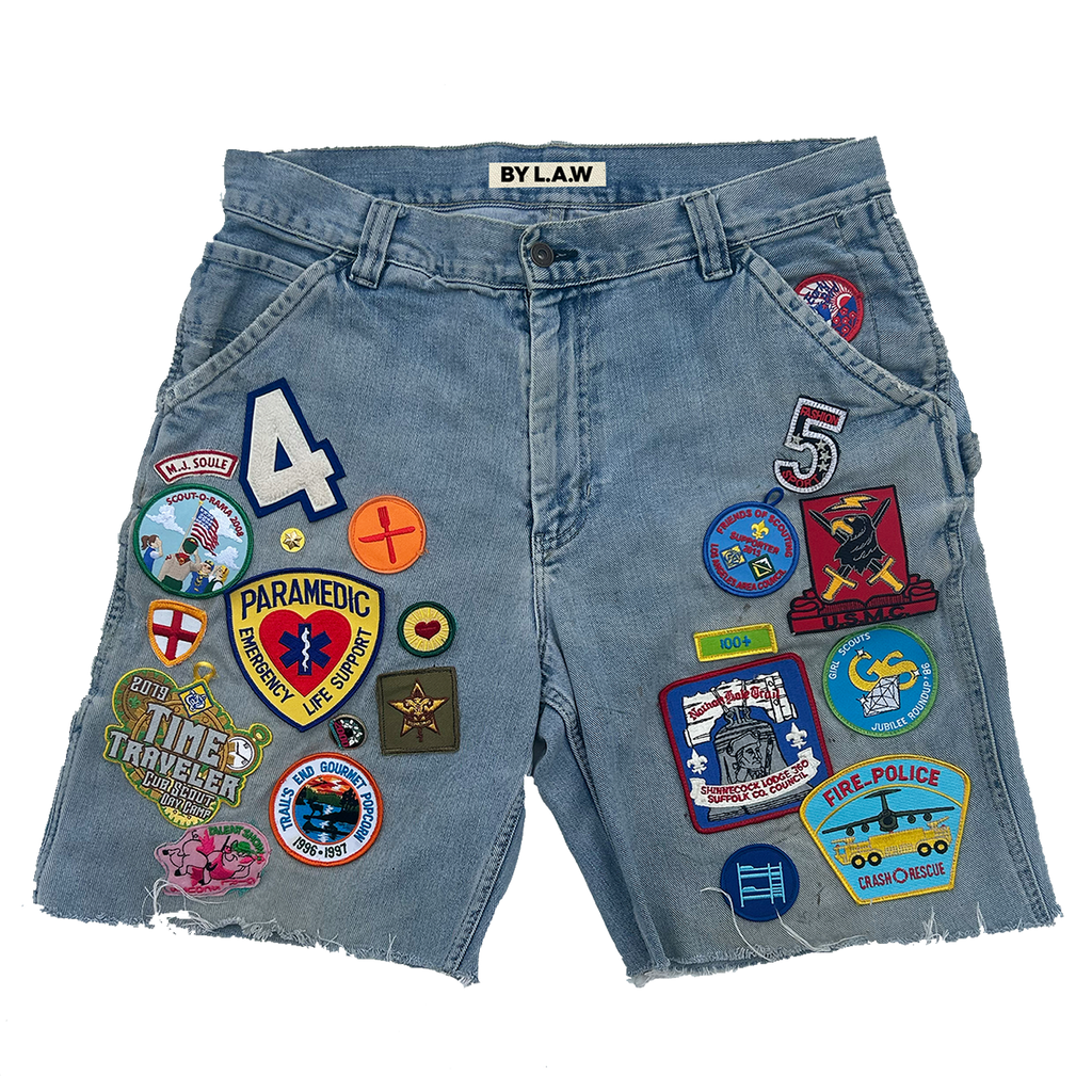 Patchwork Shorts Sz 34